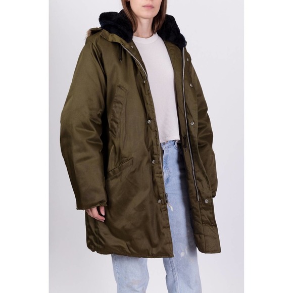70s N3B Cold Weather Parka Coat - Men's Large, 42L | Military Arctic‎ Jacket - Picture 3 of 9